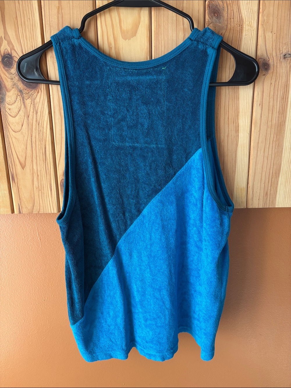 Aviator Nation Teal Two-Tone Terry Tank - Picture 6 of 7